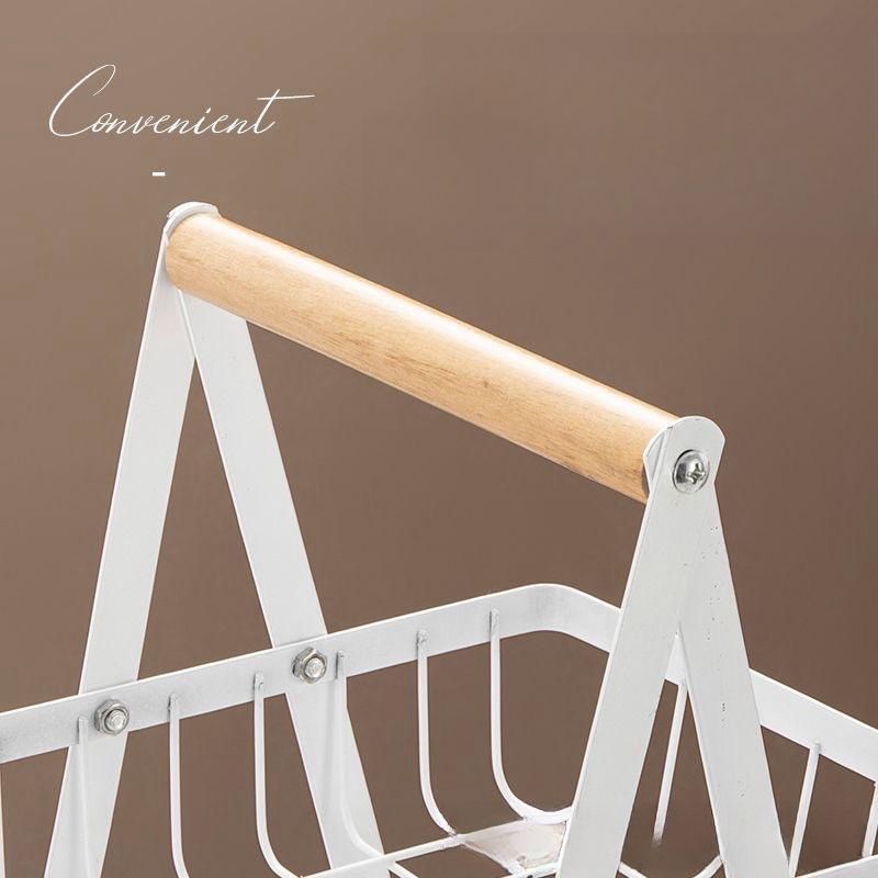 2/3 Tier Kitchen Storage Rack Metal Portable Metal Storage Shelf Detachable Multi-layer Fruit Holder Kitchen Fruit Basket