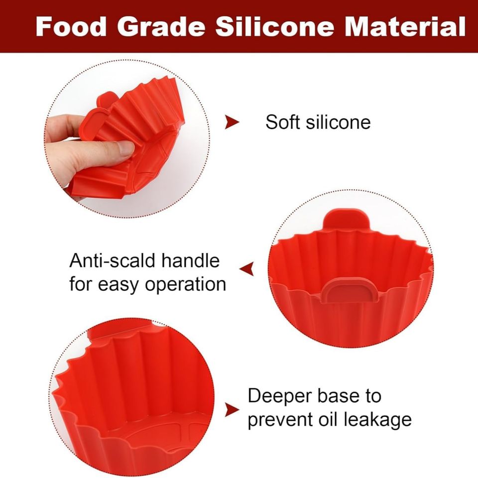 Silicone Nonstick Air Fryer Baking Pans