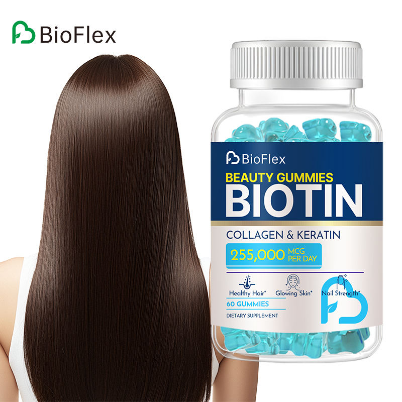 Biotin Collagen Keratin Gummies for Hair Growth, Vitamins for Hair, Skin, and Nails