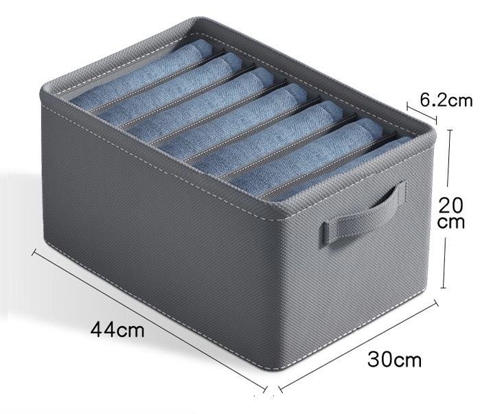 Drawer Organizer with Handles for Clothing Storage