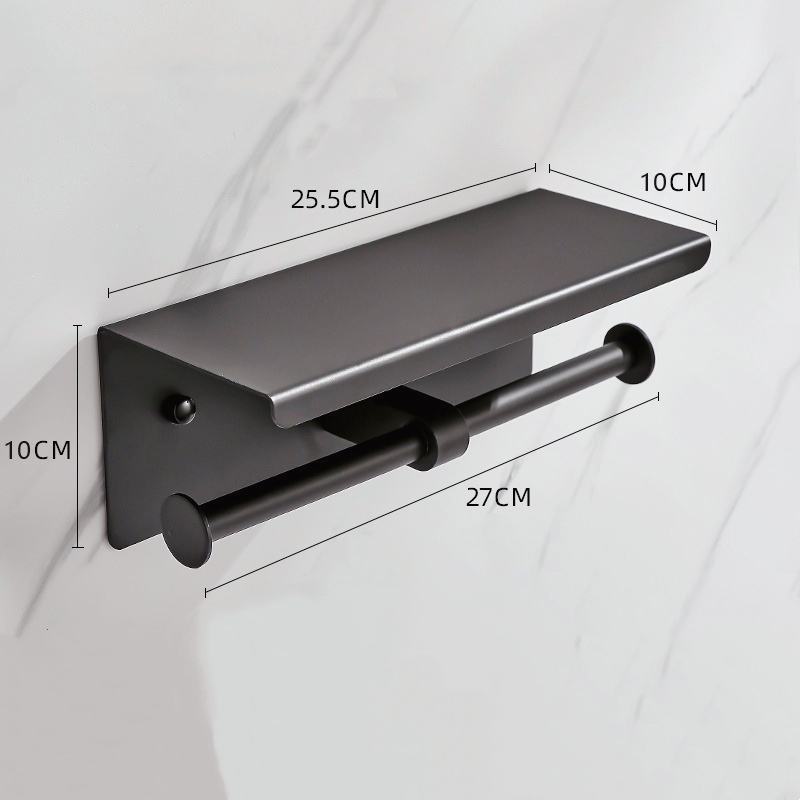 Modern Stainless Steel Wall-Mounted Toilet Paper Holder