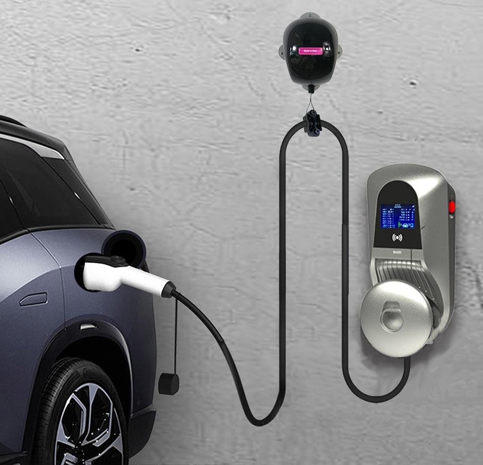 Automatic Electric Vehicle Charging Cable Retractor