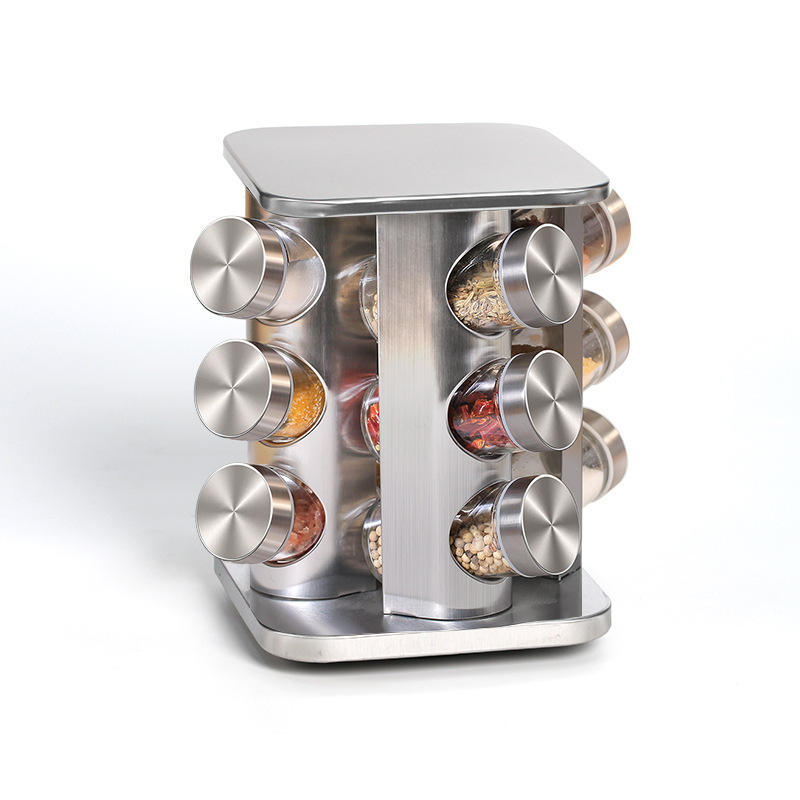 Rotating Spice Rack Kitchen Storage Organizer