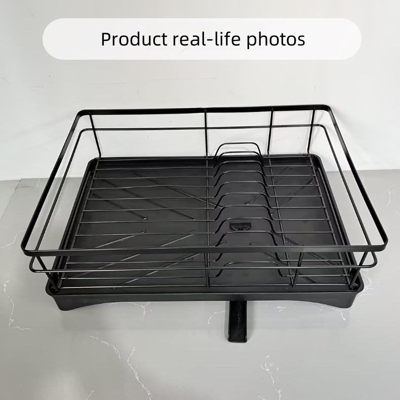 Kitchen Storage Rack, Dish Drainer, Large Sink Drainer Rack, Multifunctional Dish Storage Rack