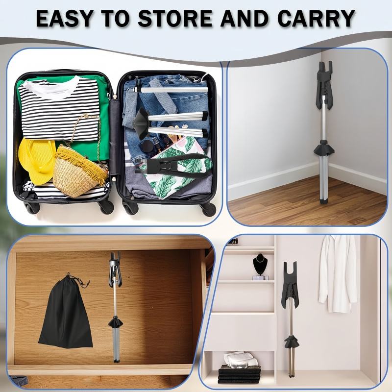 Foldable Steam Ironing Rack with Two Clips (Suitable for Suits, Shirts, Coats, Vests)