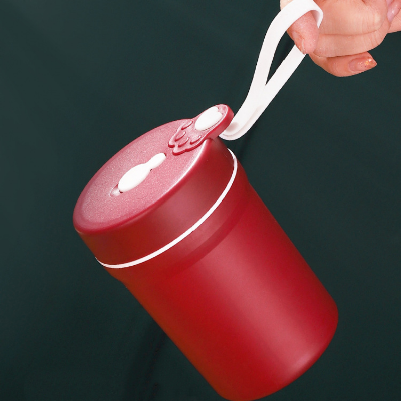 Portable PP Material Scald-Proof Coffee Mug with Lid for Home, Outdoor, Camping, Breakfast, Wheat Soup Cup, Hand Washable