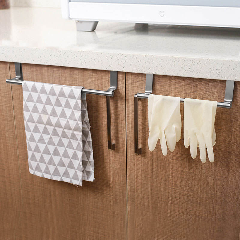 Kitchen Paper Towel Holder Stainless Steel Towel Rack Bathroom Shelf
