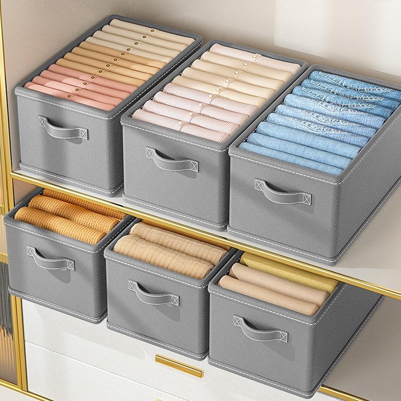 Drawer Organizer with Handles for Clothing Storage