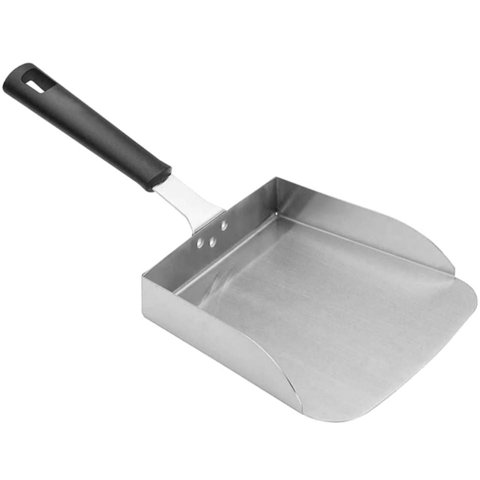 Stainless Steel BBQ Grill Spatula Food Mover for Hibachi Premium Outdoor Cooking Tool