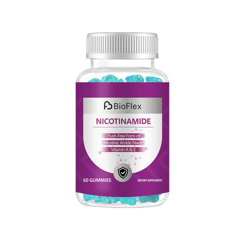 OEM Flush Free Nicotinamide Niacin Gummies with Vitamin A B3 E for Skin Health