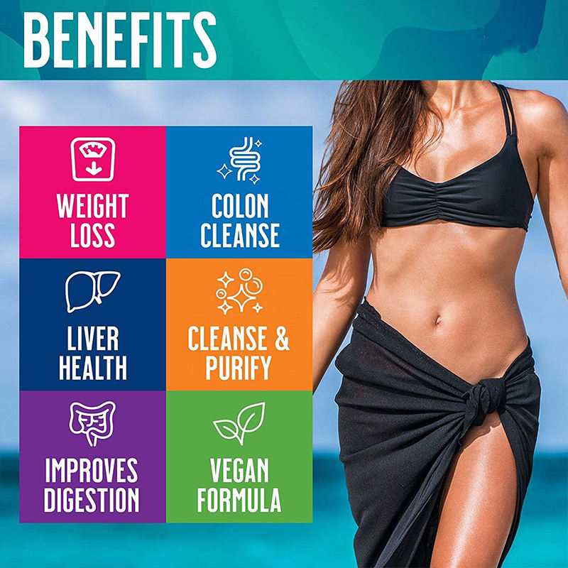 Natural Herbal Colon Liver Cleanse Detox Liquid Drops Health Extract Supplement for Adult Weight Loss