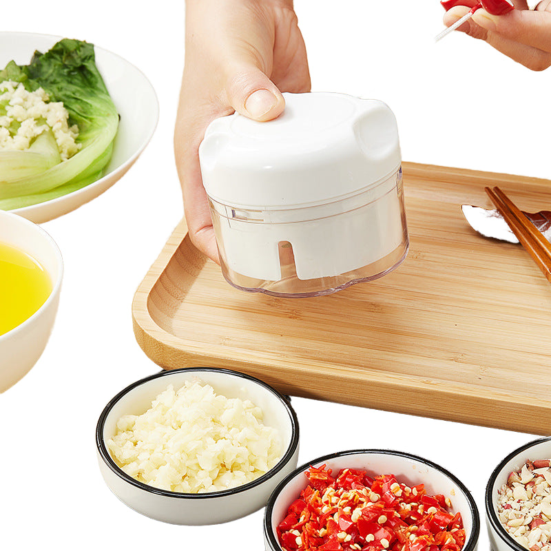 Mini Manual Garlic Press Food Chopper Vegetable Slicer Fruit Nuts