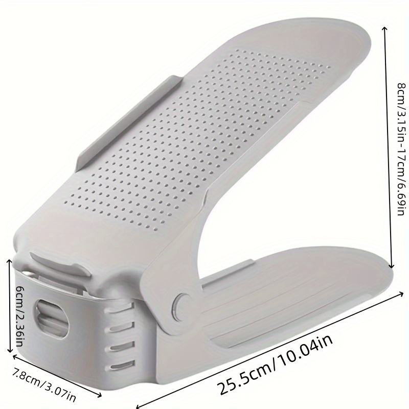 Adjustable Plastic Shoe Rack Organizer for Bedroom, Living Room, Entryway, Dorm