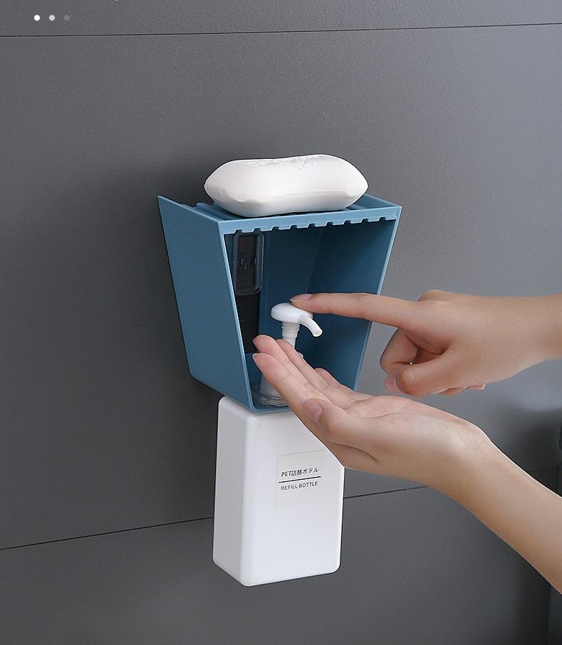 Shampoo Gel Bottle Rack Wall Mount Holder Liquid Soap Shower Caddy for Bathroom Hotel Kitchen