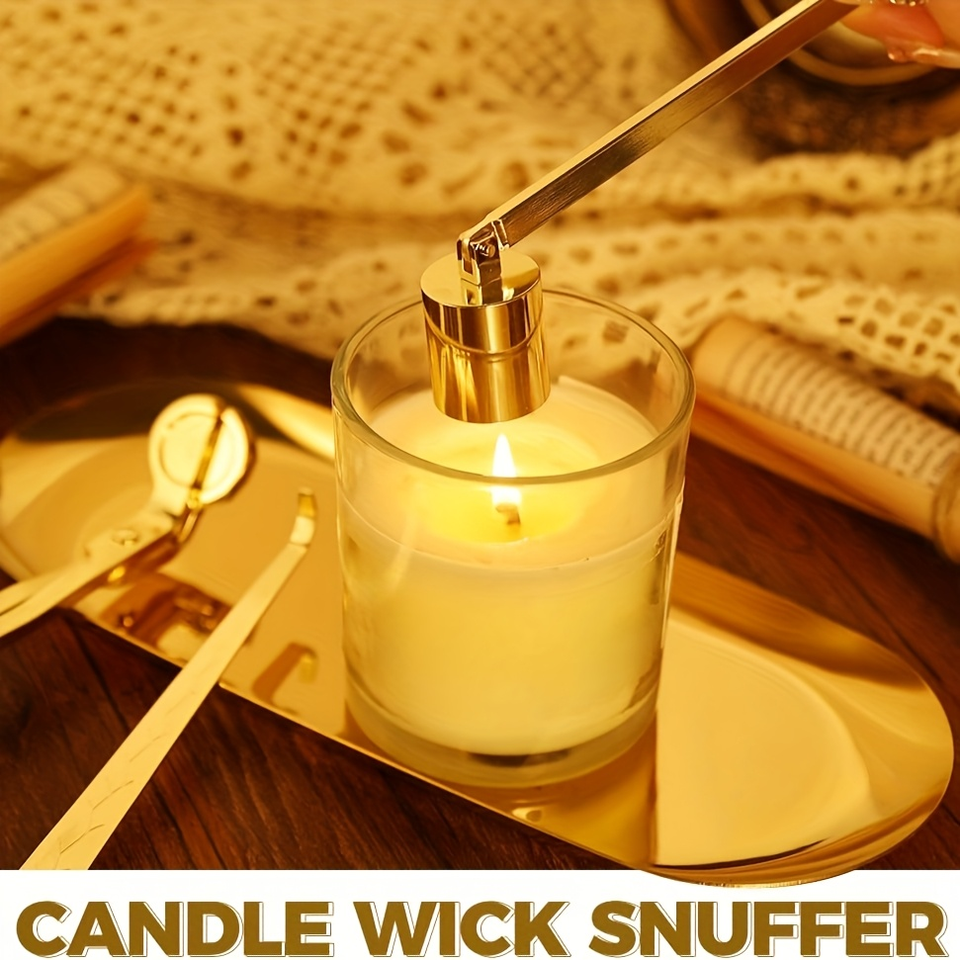 Best-Selling 4-in-1 Stainless Steel Candle Care Set with Wick Trimmer for Aromatherapy