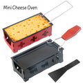 Portable Foldable Non-Stick Cheese Melting Pot with Spatula