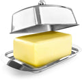 Durable Modern Luxury Eco-Friendly Cheese Storage Container Stainless Steel Butter Dish with Lid for Kitchen Food Storage