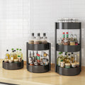 Rotating Spice Rack Kitchen Countertop Multilayer Storage Rack 360-Degree Rotating Spice Rack