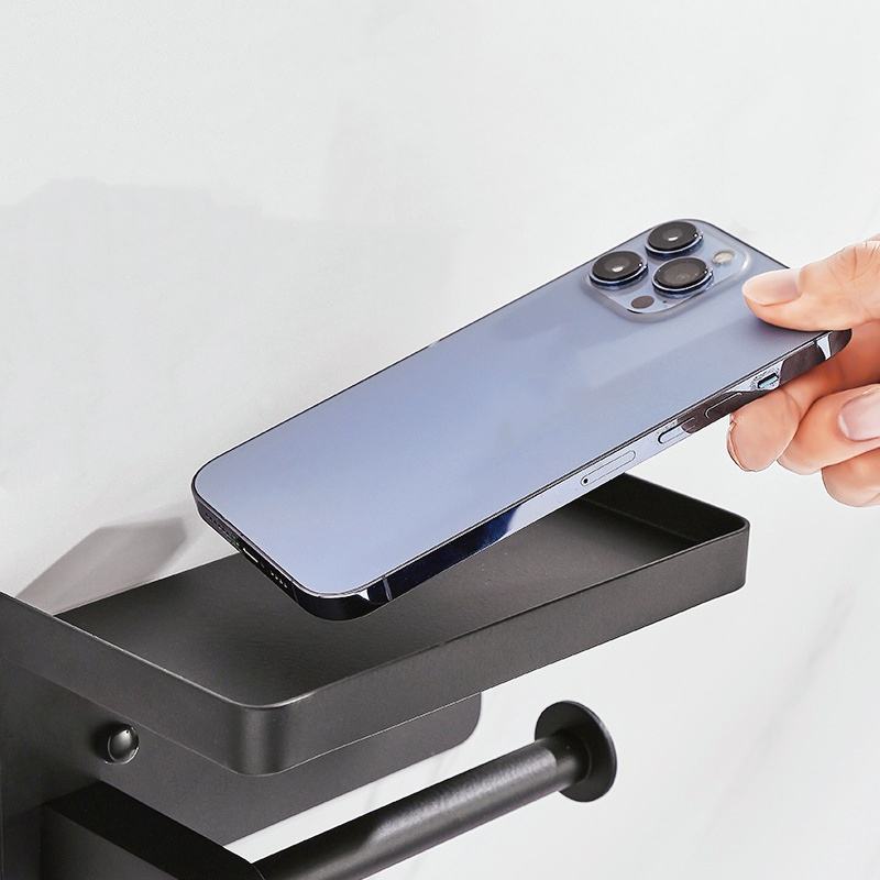 Modern Stainless Steel Wall-Mounted Toilet Paper Holder