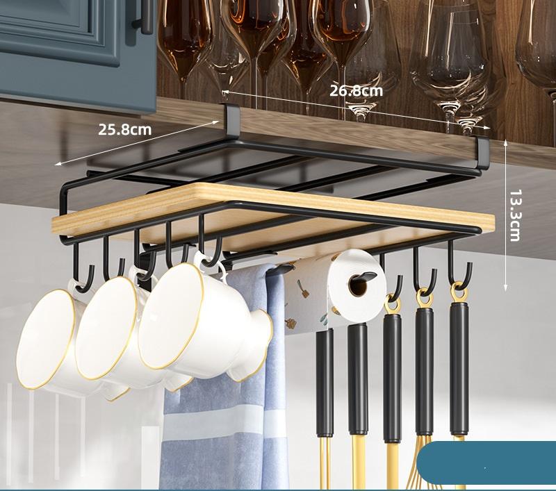 Personalized Wine Bottle Glass Holder Under Cabinet Rack