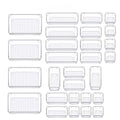 28-Piece Multifunctional Clear Drawer Organizer Set Plastic Utensil Storage Box Makeup/Jewelry/Bedroom/Office Storage Containers