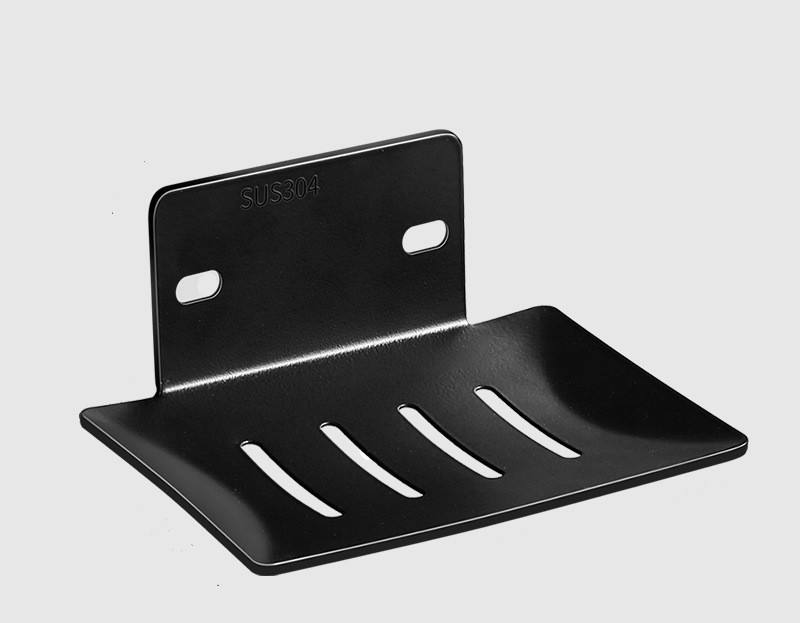 Modern White Stainless Steel Wall Shower Sponge Drain Rack Sink Shelf Bathroom Soap Dish Holder