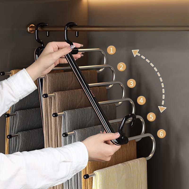 Space-Saving Multifunctional Wardrobe Hanger