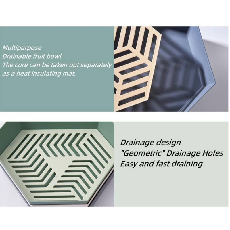 Hexagonal Fruit Tray for Snacks and Sweets