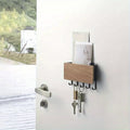 Key Holder Wall Mount with Adhesive Key Hook and Mail Organizer