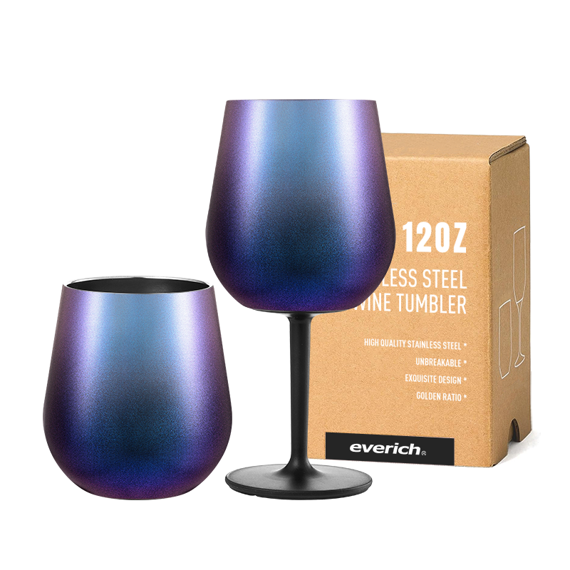 Everich Stainless Steel Insulated Cup with Removable Handle for Outdoor, Picnic, Camping, Gift Use