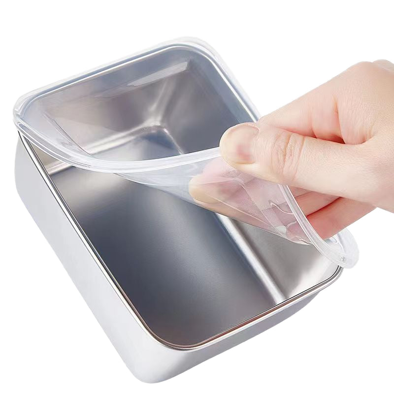 Multifunctional Single Food-Grade Stainless Steel Bento Box