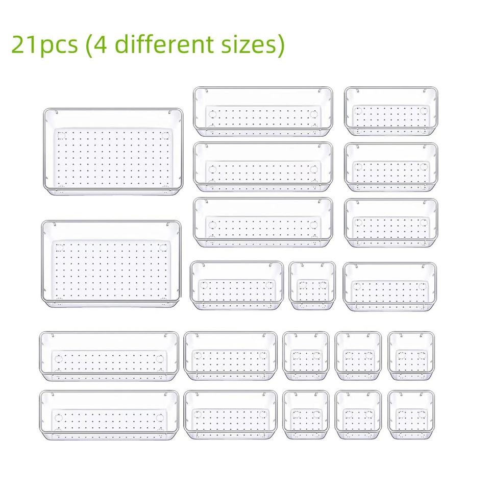 Multifunctional Clear Organizer Set