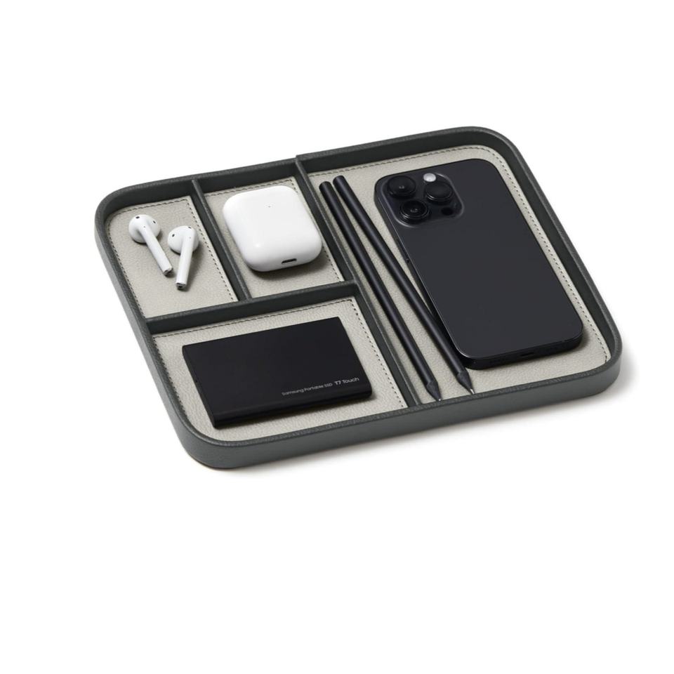 Multifunction Storage Tray for Desktop Organization