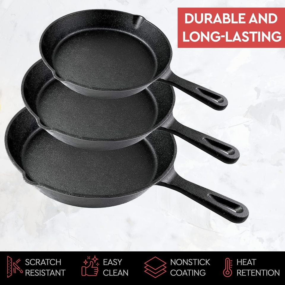 Cast Iron Mini Omelette Breakfast Pan Small Kitchen Cookware Pancake Steak Egg Roasting Modern Durable Environmentally Friendly Gas