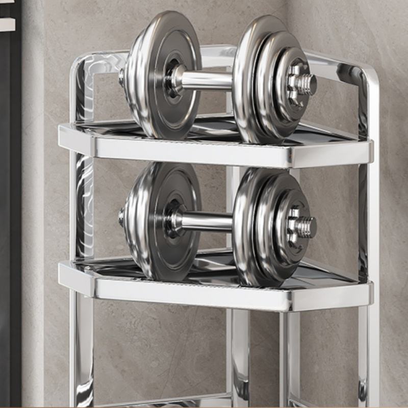 Metal Kitchen Spice Rack Corner Spice Storage Shelf Spice Glass Organizer for Home Accessories