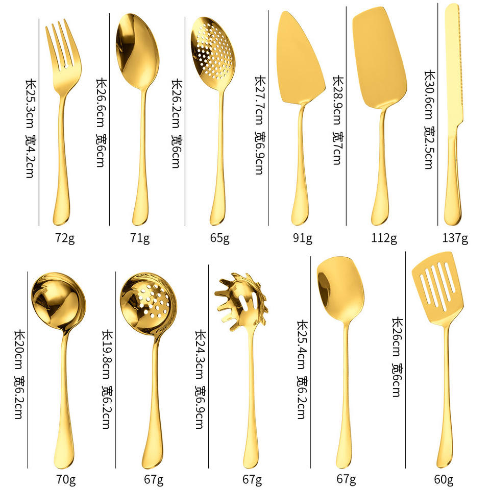 Stainless Steel Buffet Serving Set, Kitchen Utensil Set