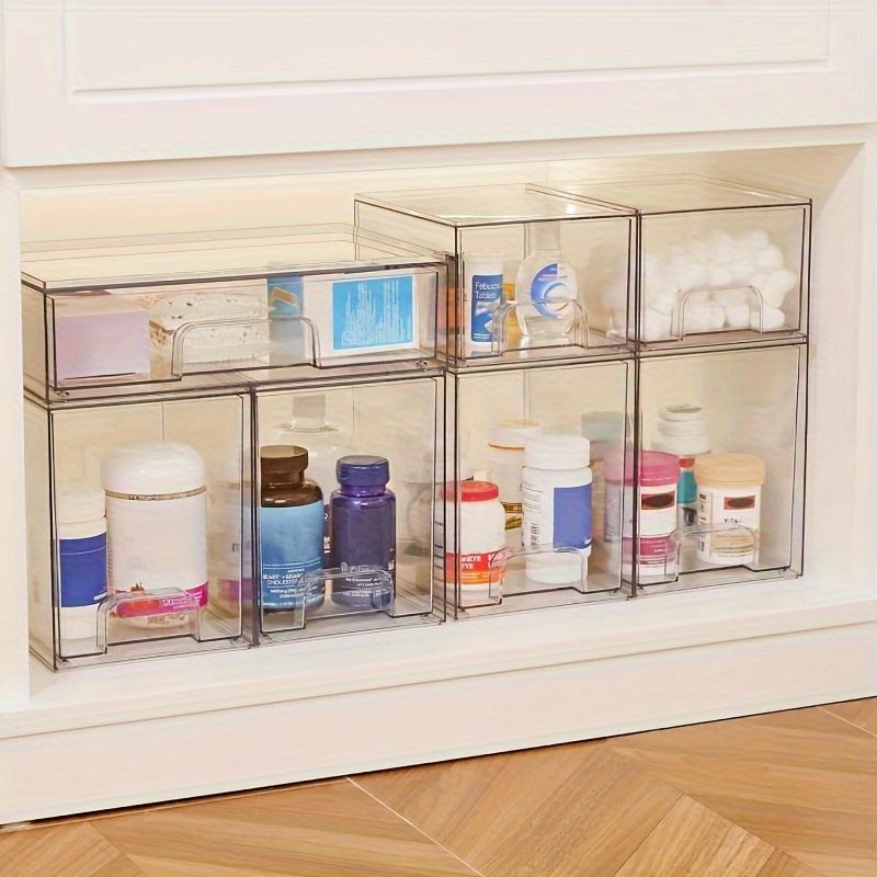 Stackable Multifunctional Cosmetic Organizer for Bedroom/Bathroom/Kitchen/Under Sink