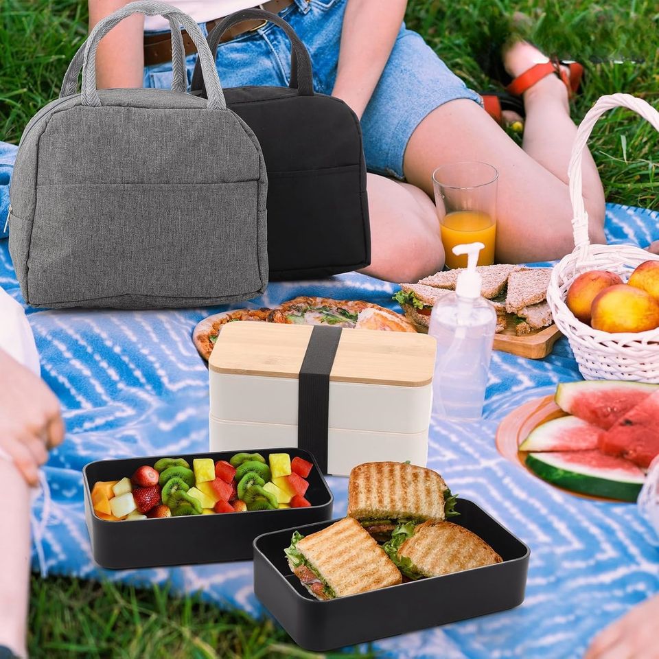 High-Quality BPA-Free Double-Layered Bread Box with Reusable Bamboo Lid