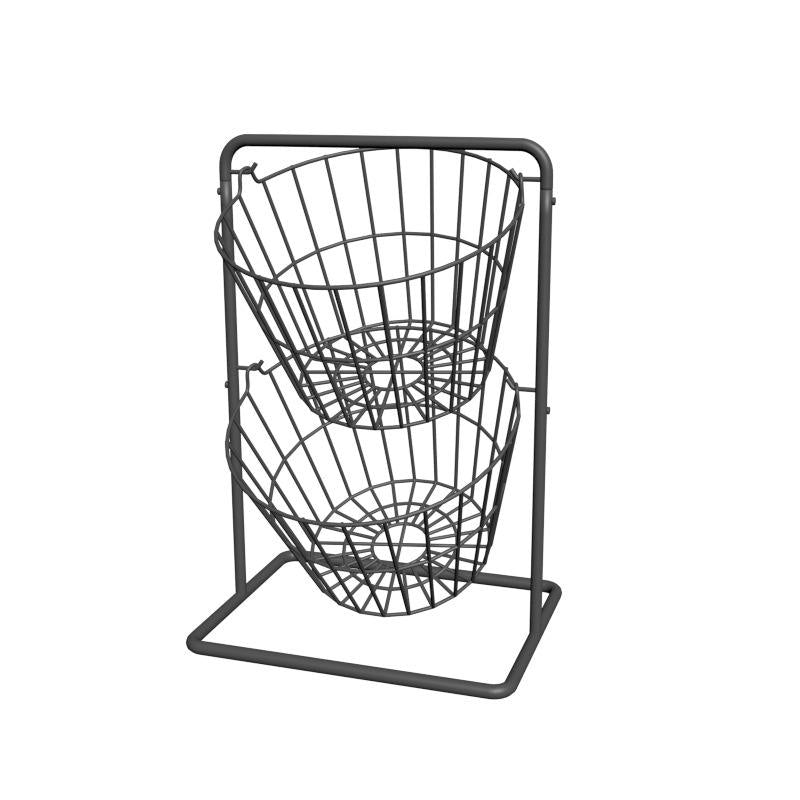 3-Layer Metal Basket Vegetable Storage Rack
