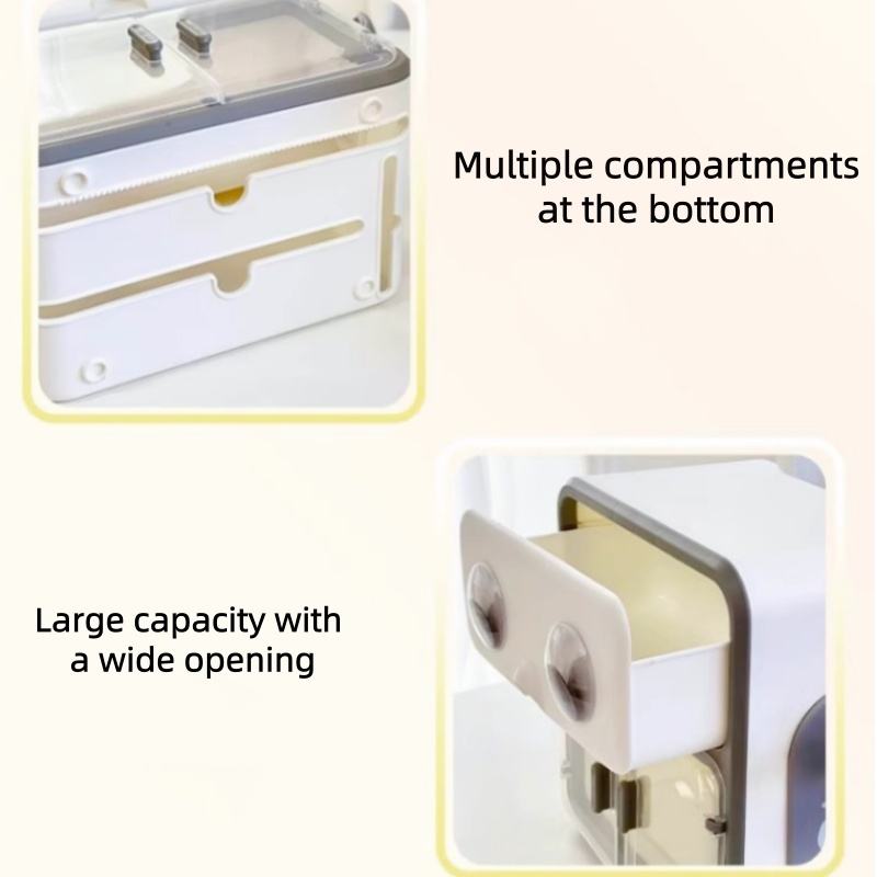 Modern Bathroom Tissue Box Holder with Wall Mount