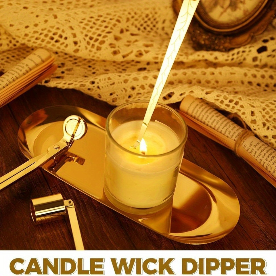 Best-Selling 4-in-1 Stainless Steel Candle Care Set with Wick Trimmer for Aromatherapy