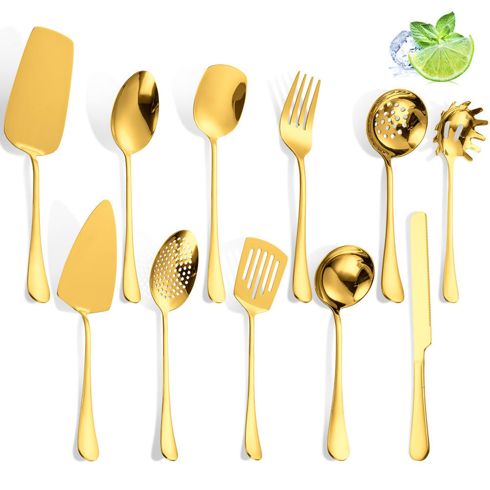 Stainless Steel Buffet Serving Set, Kitchen Utensil Set