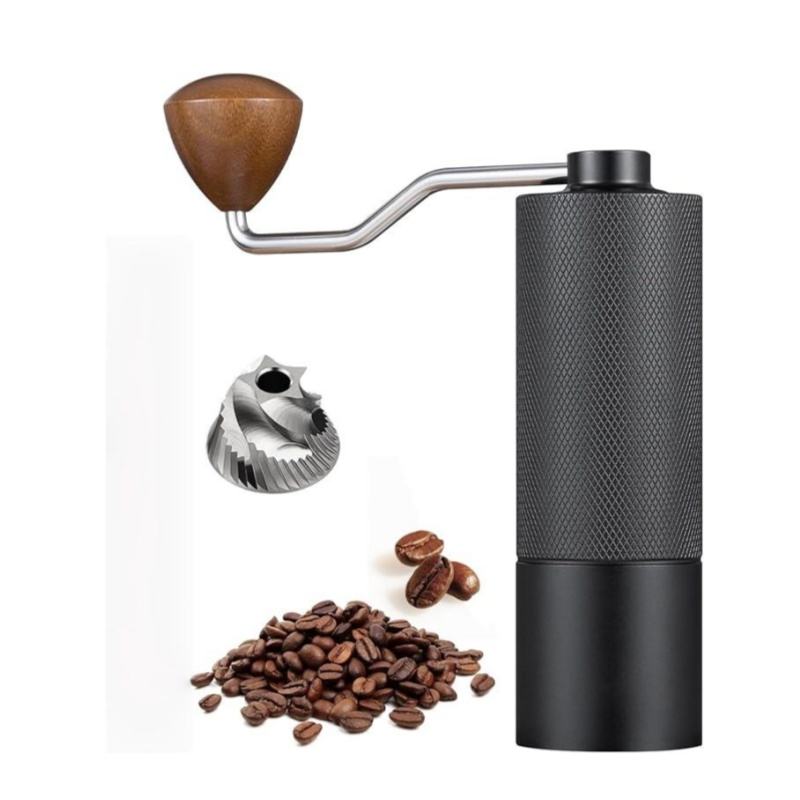 Stainless Steel Manual Coffee Grinder with Adjustable Internal Settings for Espresso, Drip Coffee, French Press - Handcrafted Gift