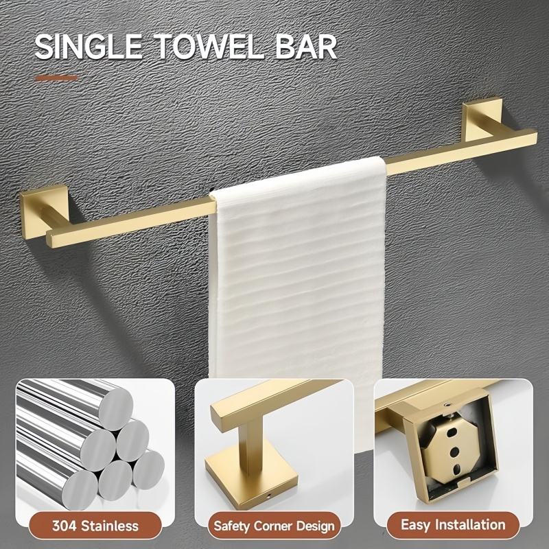 Classic Stainless Steel Bathroom Accessory Set
