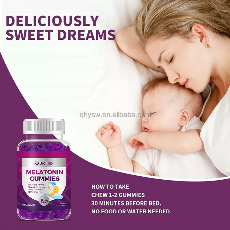 OEM Private Label Maximum Strength Natural Vegan 10mg Melatonin Gummy Sleep Supplement