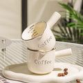 Premium Italian Espresso Cup with Graduation Premium Ceramic Coffee Measuring Cup Extraction Cup & Small Milk Jug