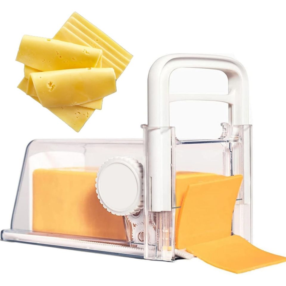 Practical Kitchen Cheese Grater Plastic Cheese Tool with Handle and Attachable Blade for Easy Use