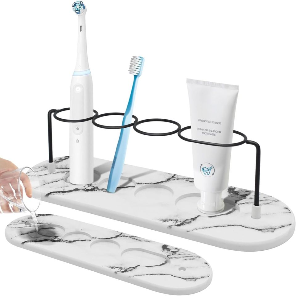 Premium Quality Instant Dry Diatomite Toothbrush Holder Stand Bathroom Organizer