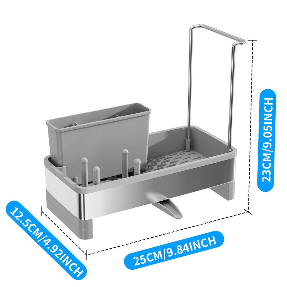 Premium Stainless Steel Sink Caddy Organizer