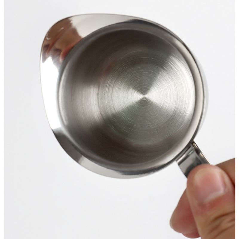 Bell-Shaped Milk Pitcher, Milk Frother Cup, Espresso Milk Frother, Mini Cup Suitable for Milk, Cream, Salad Dressing